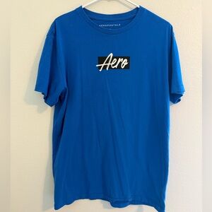 Aeropostale Vibrant Blue Graphic Tee